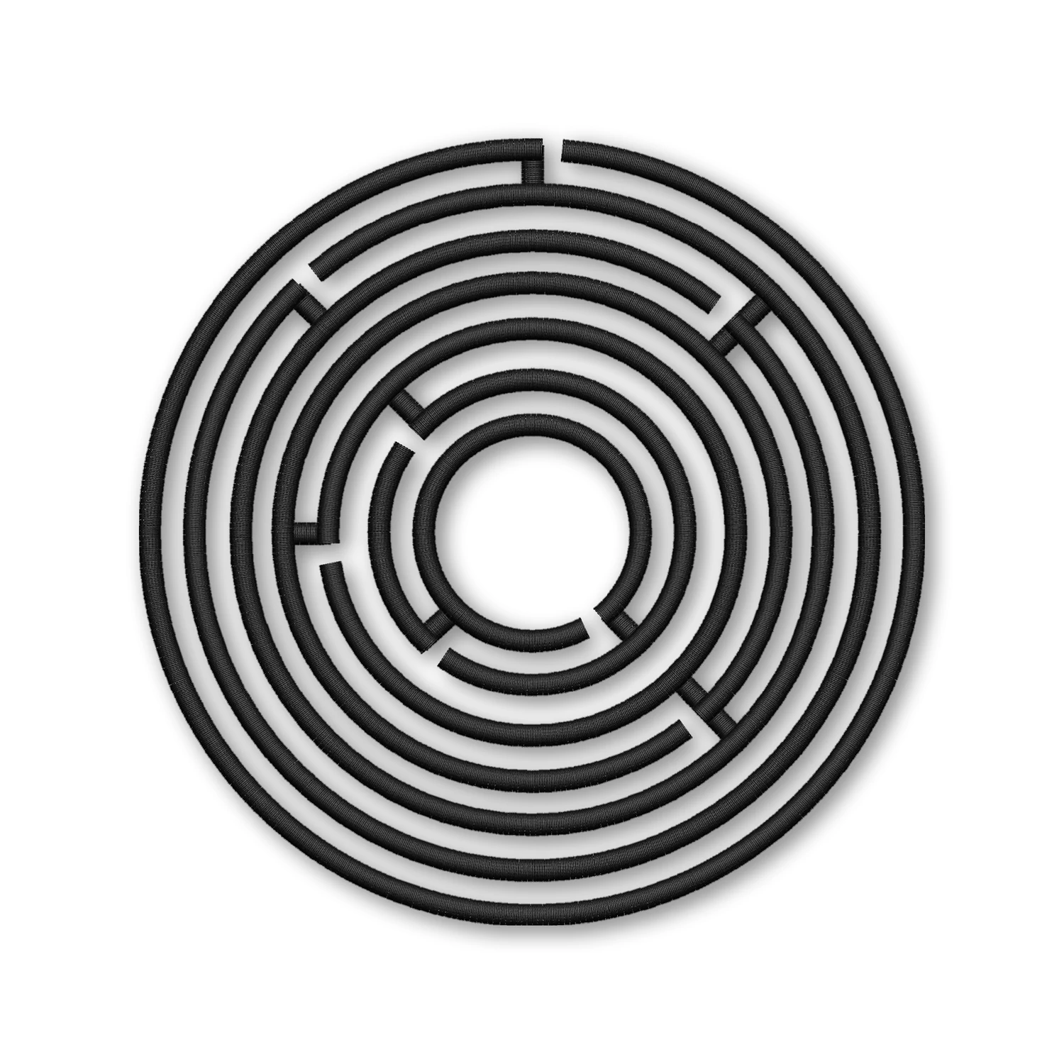 Maze Labyrinth Circular