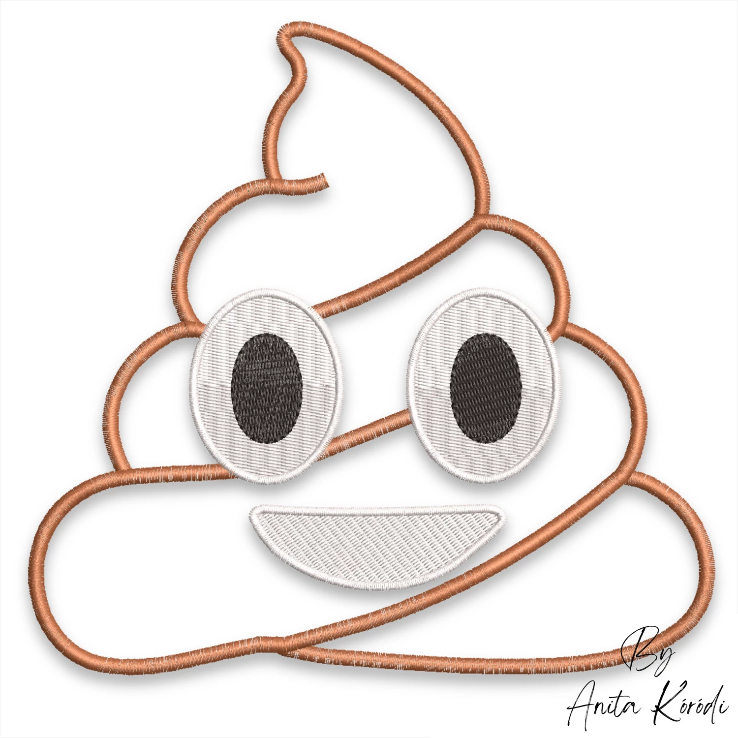 Funny Poop Machine Embroidery Pattern