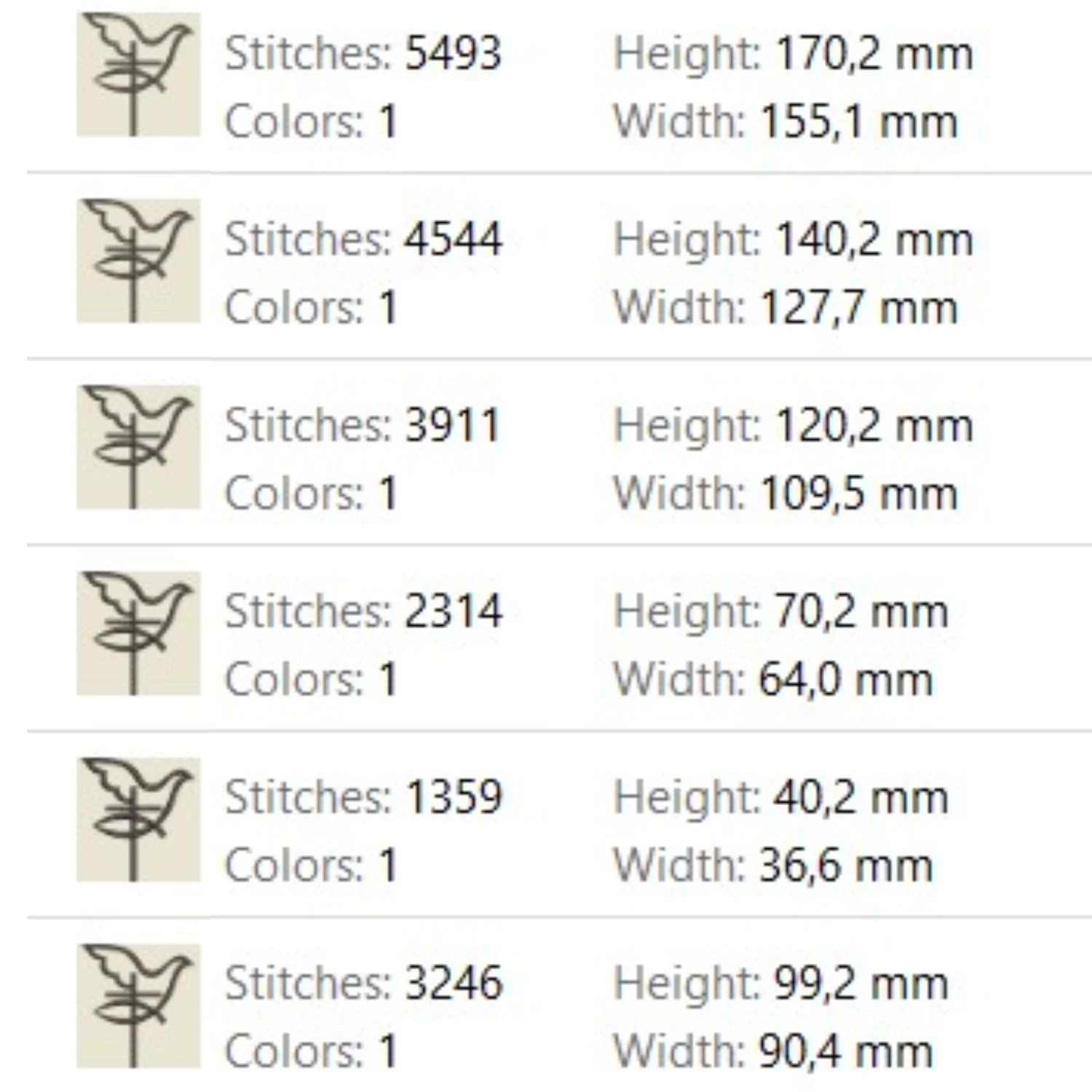 christian dove embroidery pattern pes file