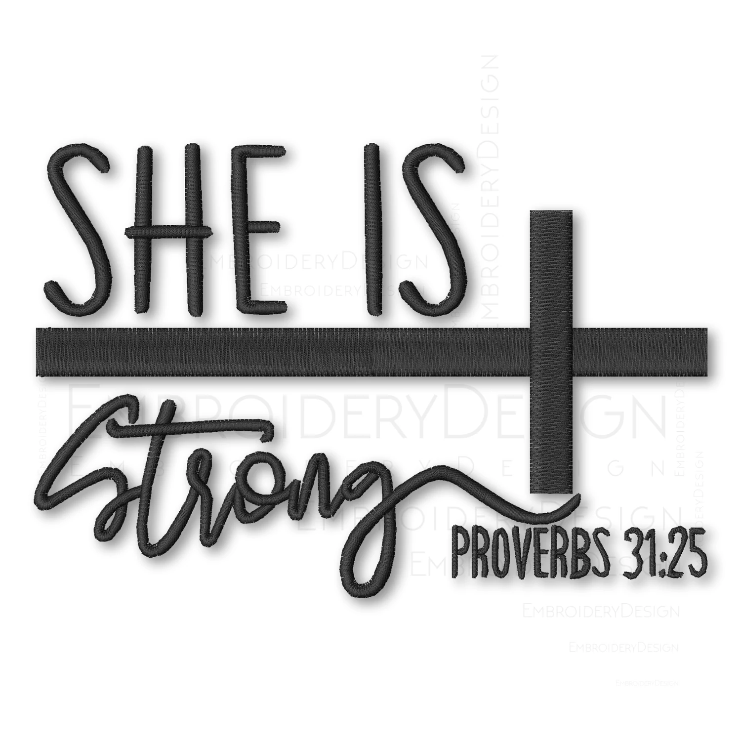 She is strong Cross