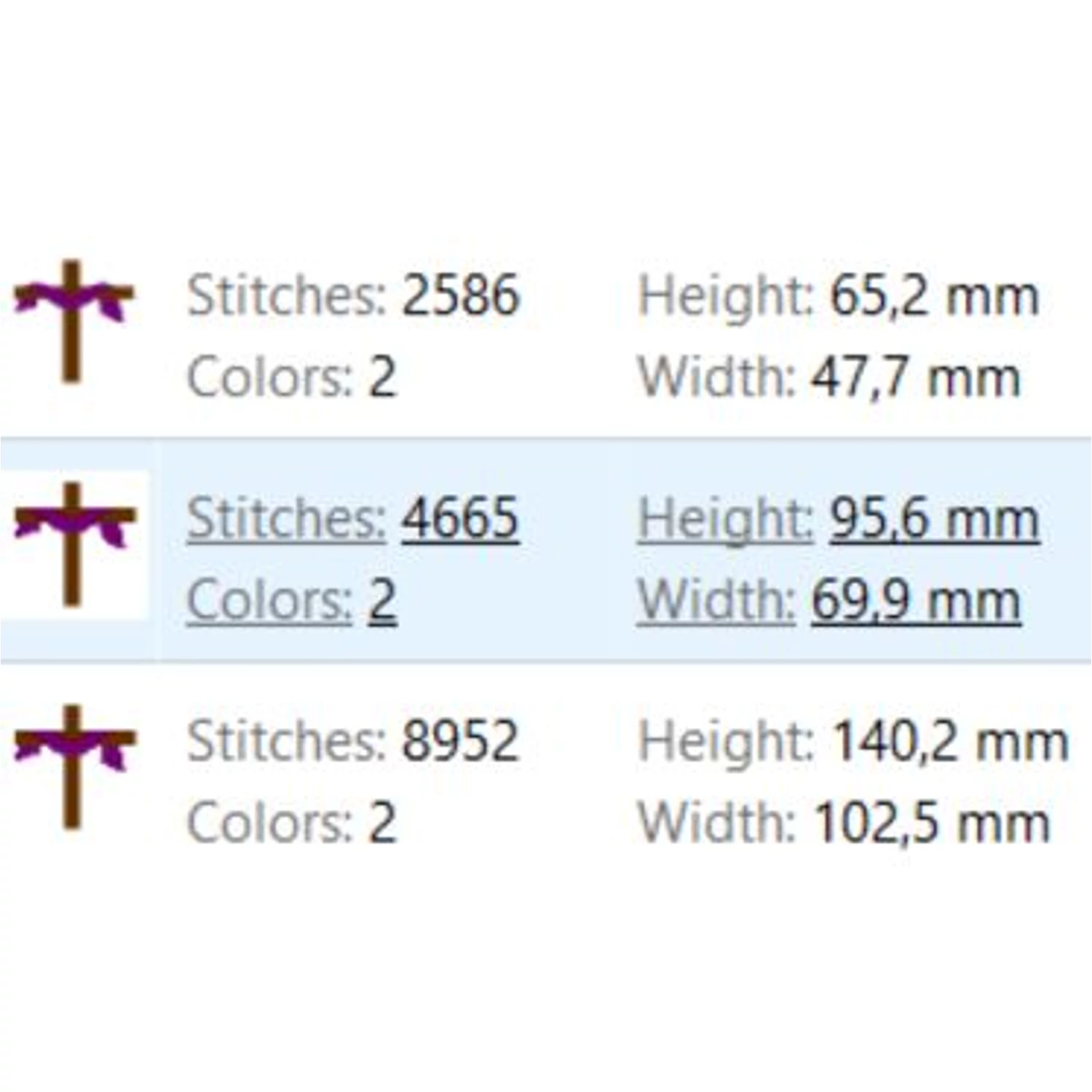 Cross with Purple Cloth