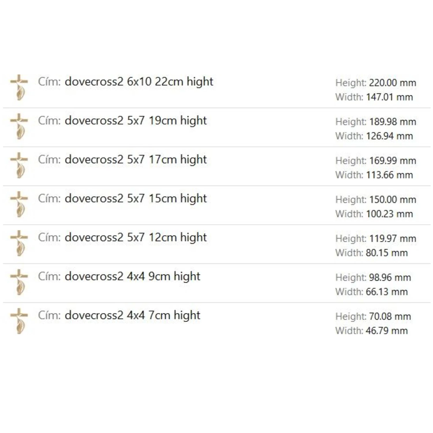 Dove Cross 2