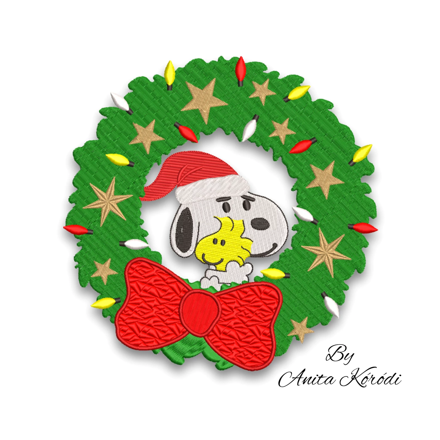 Snoopy Christmas Circle