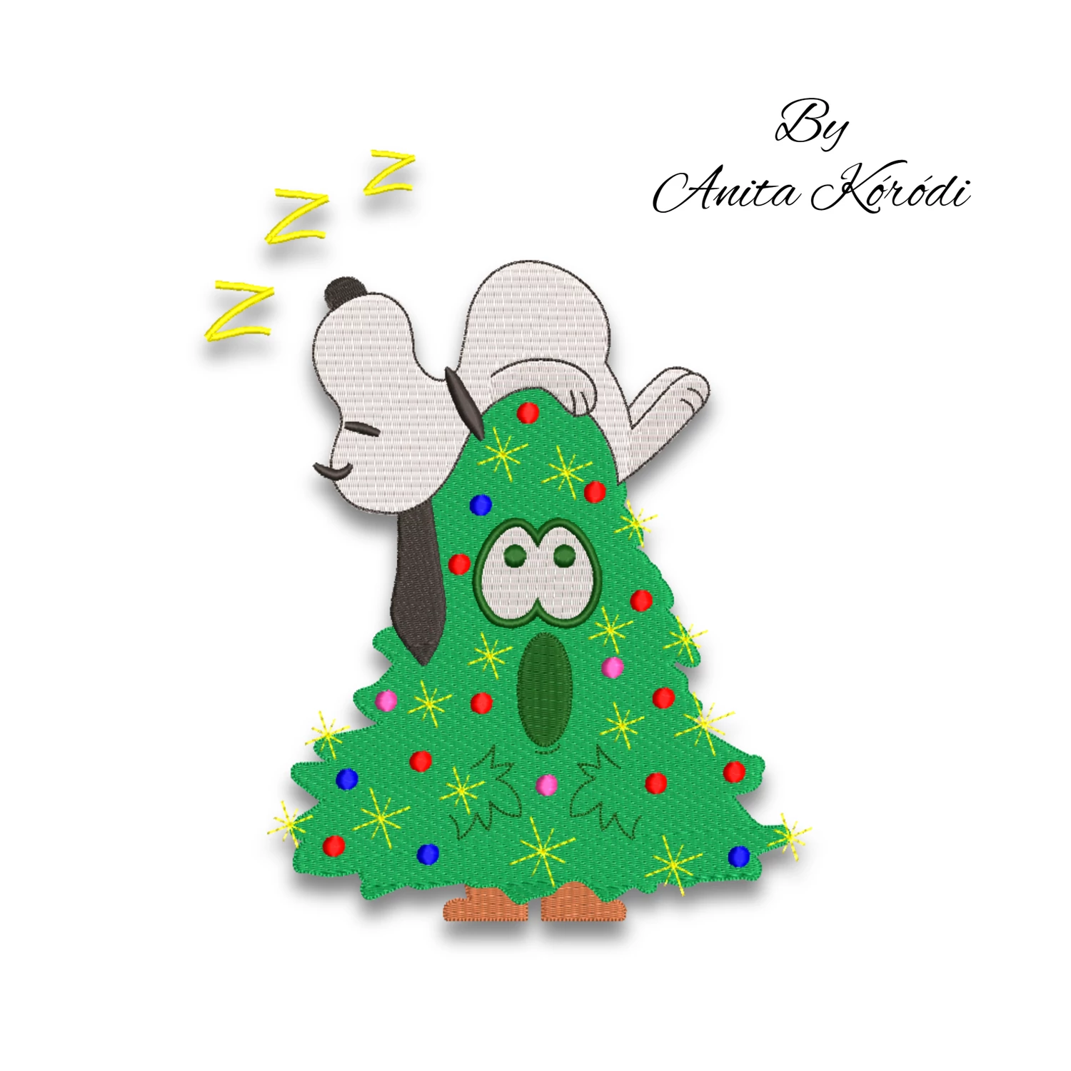 Snoopy Sleeping Christmas