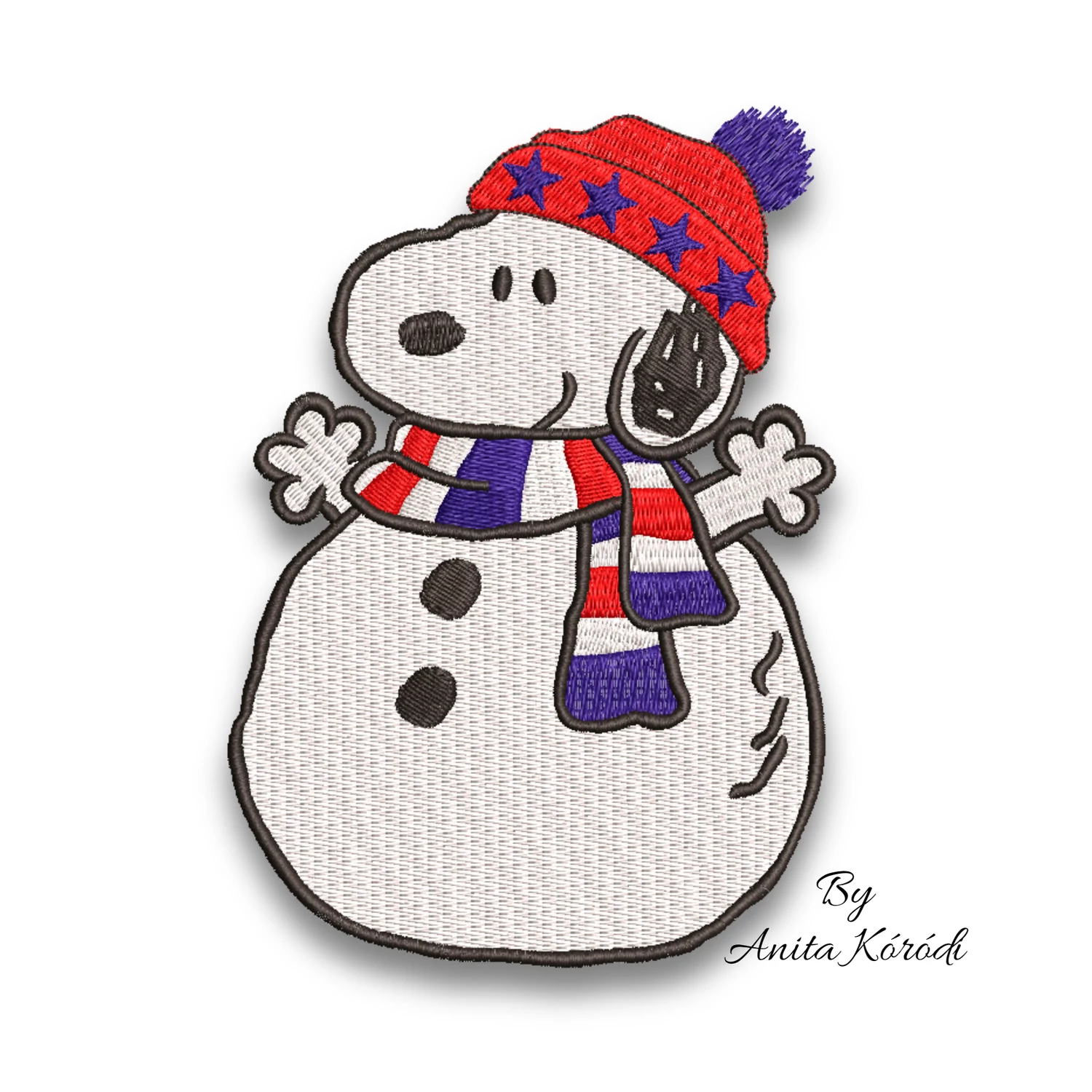 Snoopy snowman