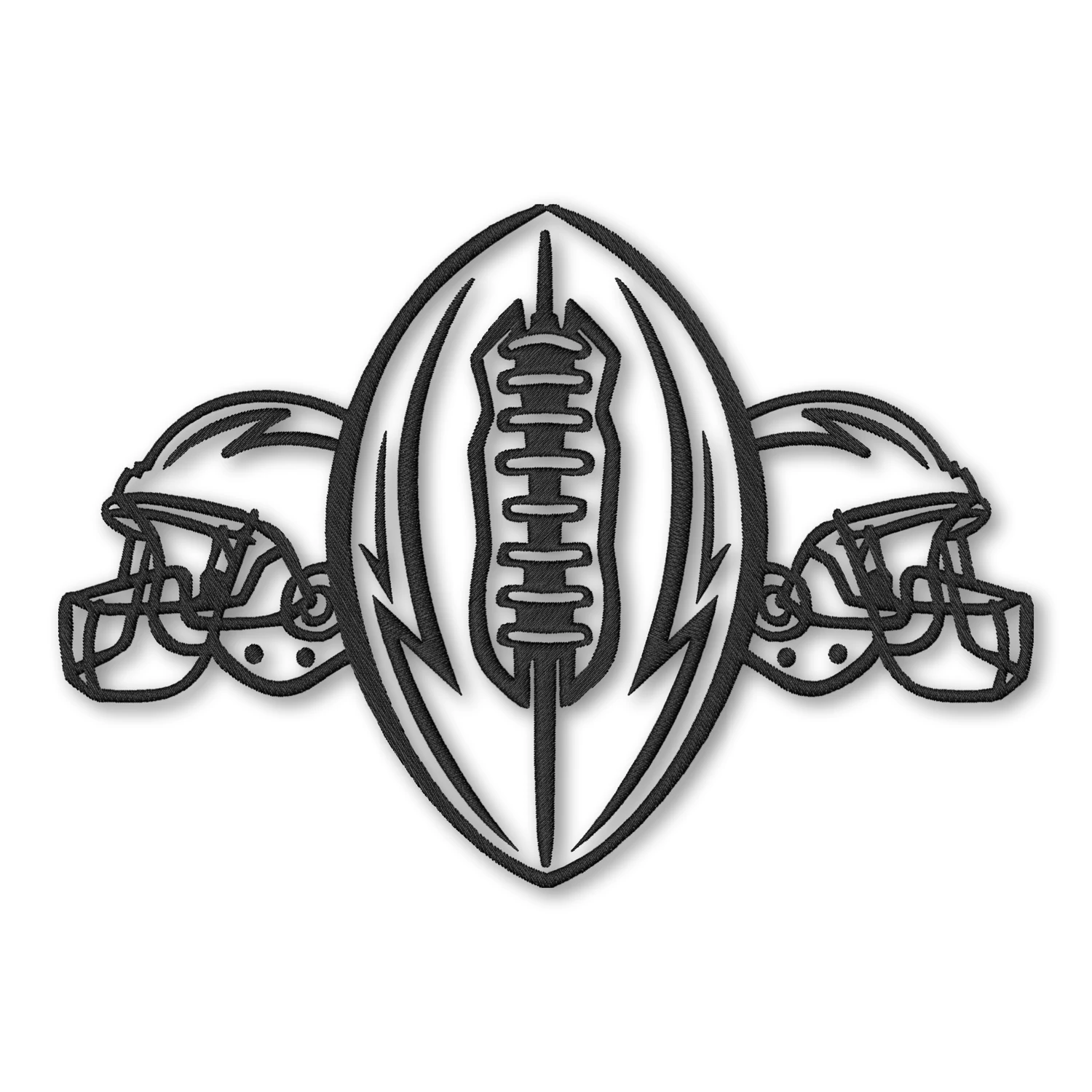 American Football Ball and Helmets