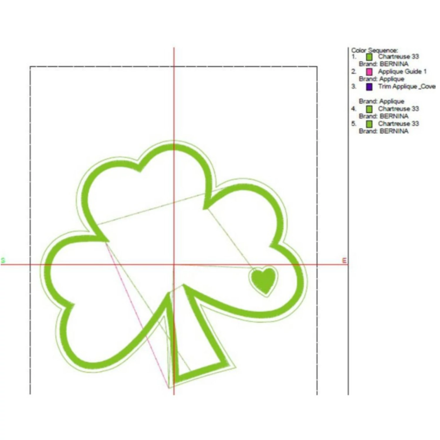 shamrock applique