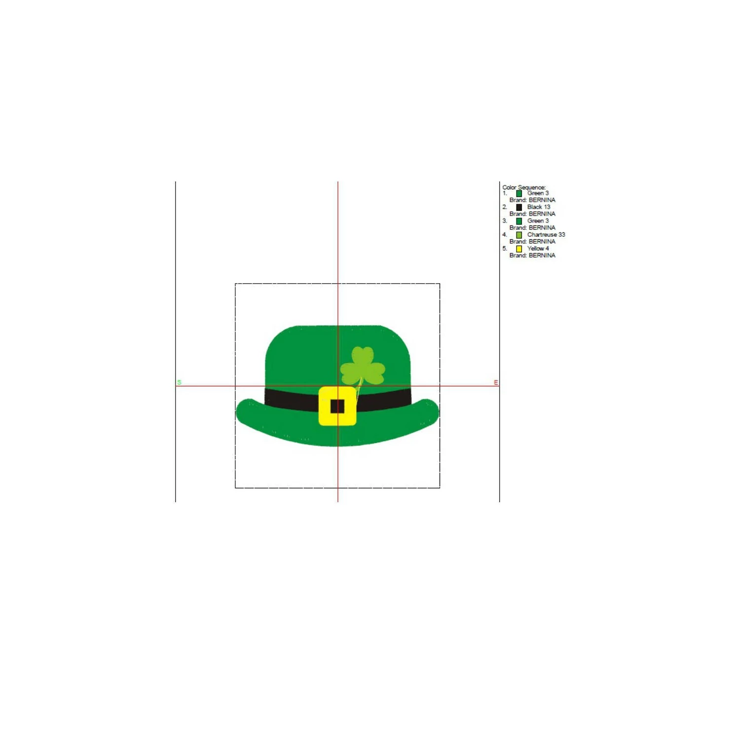 Hat embroidery Machine Design