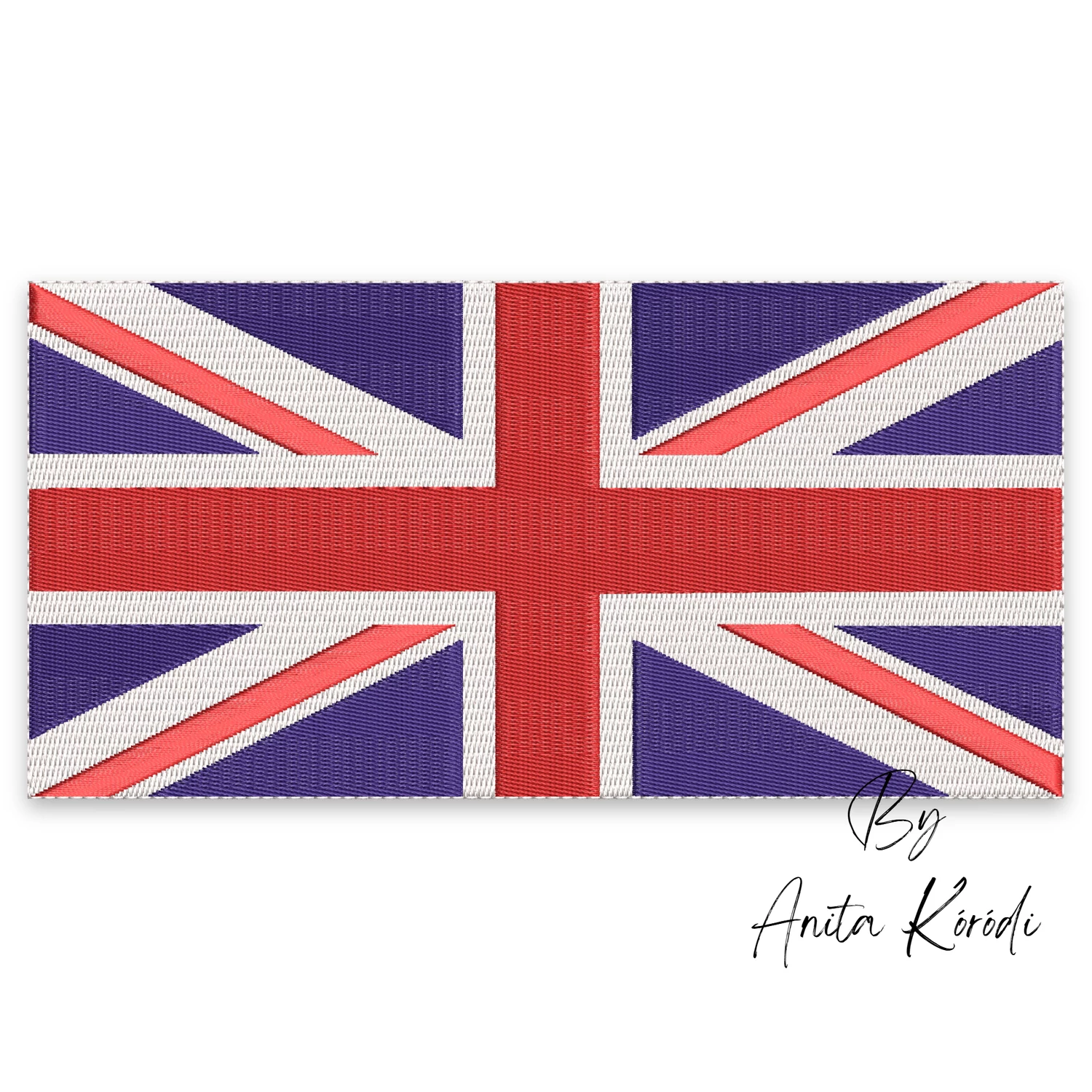 uk flag embroidery design