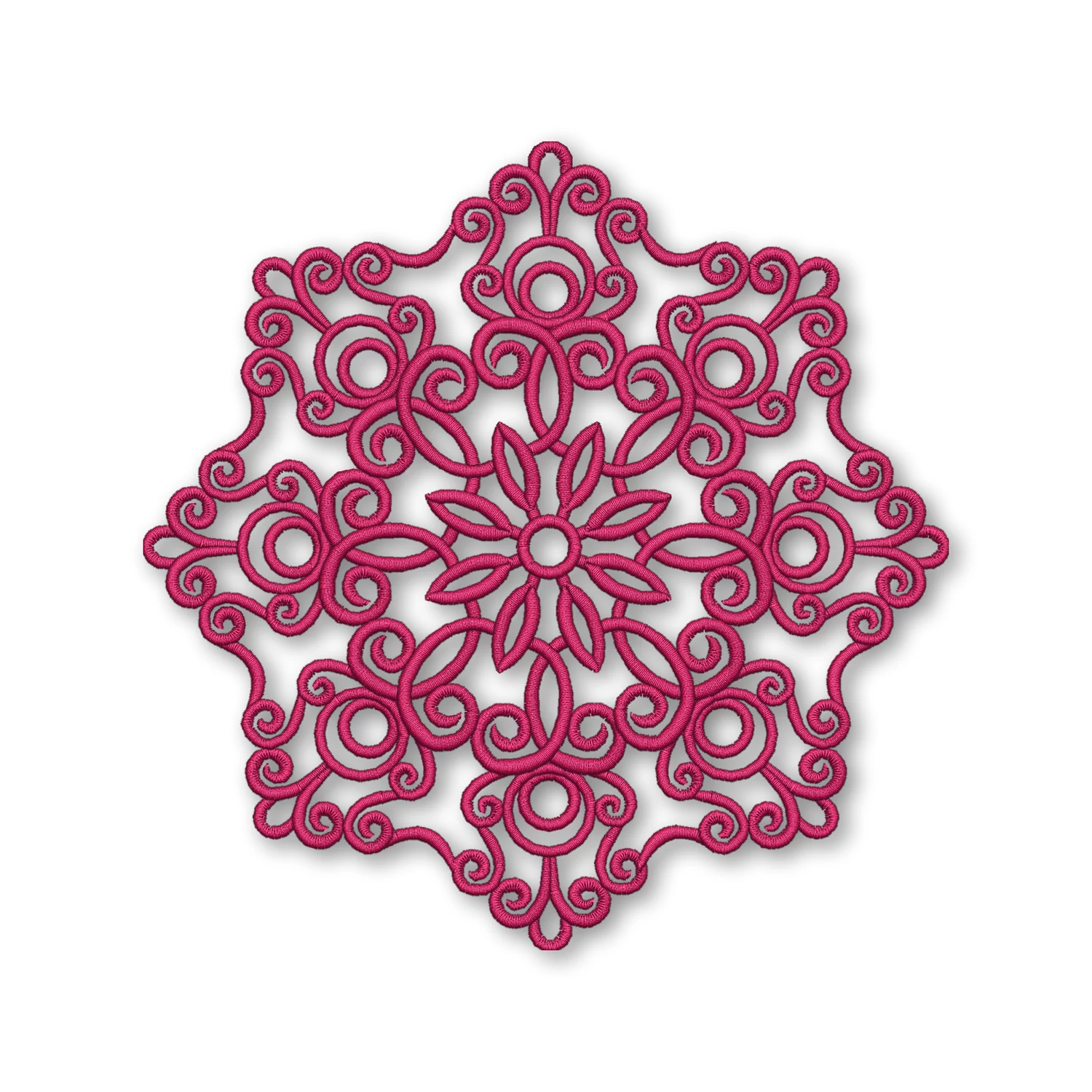 Lace doily round crochet