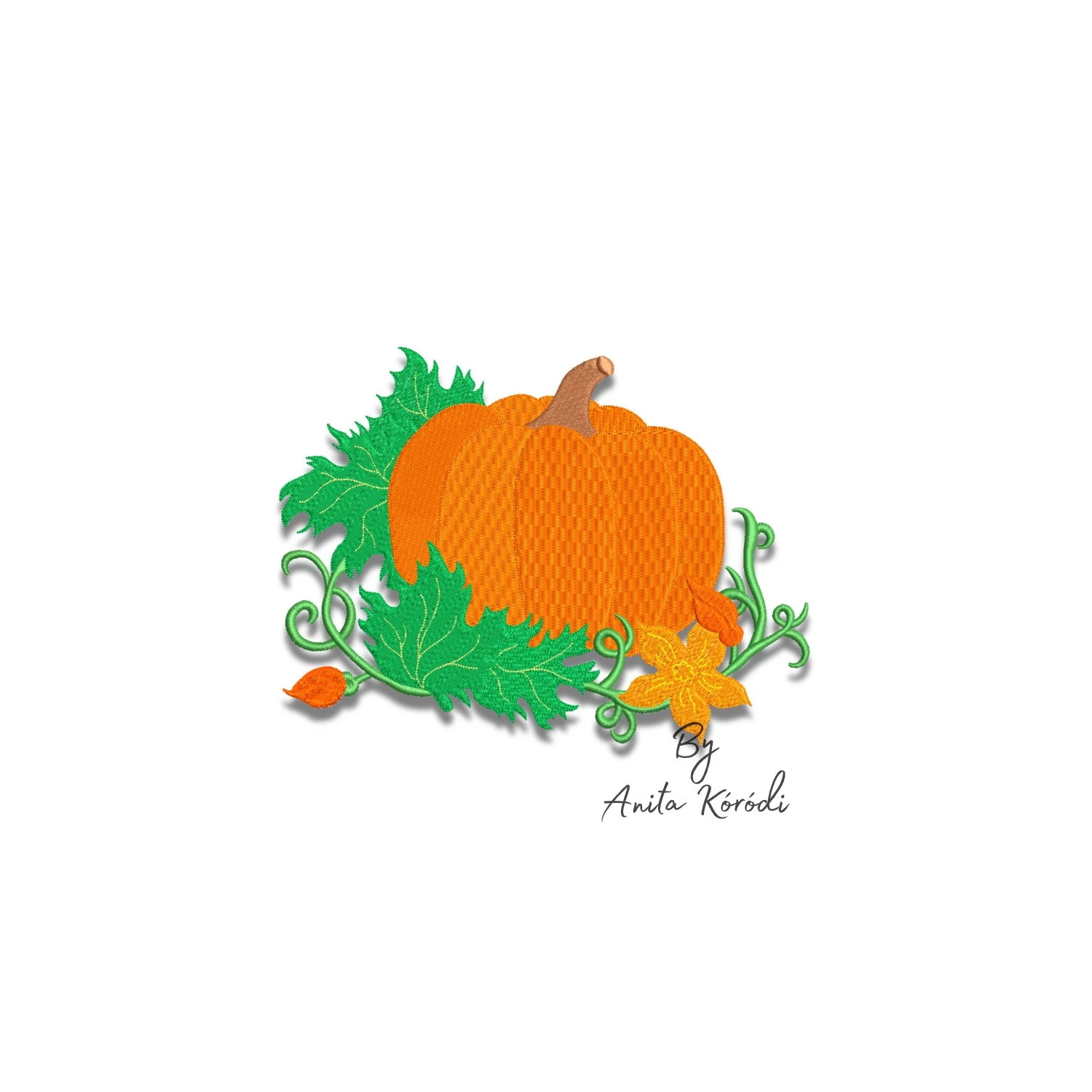pumpkin embroidery