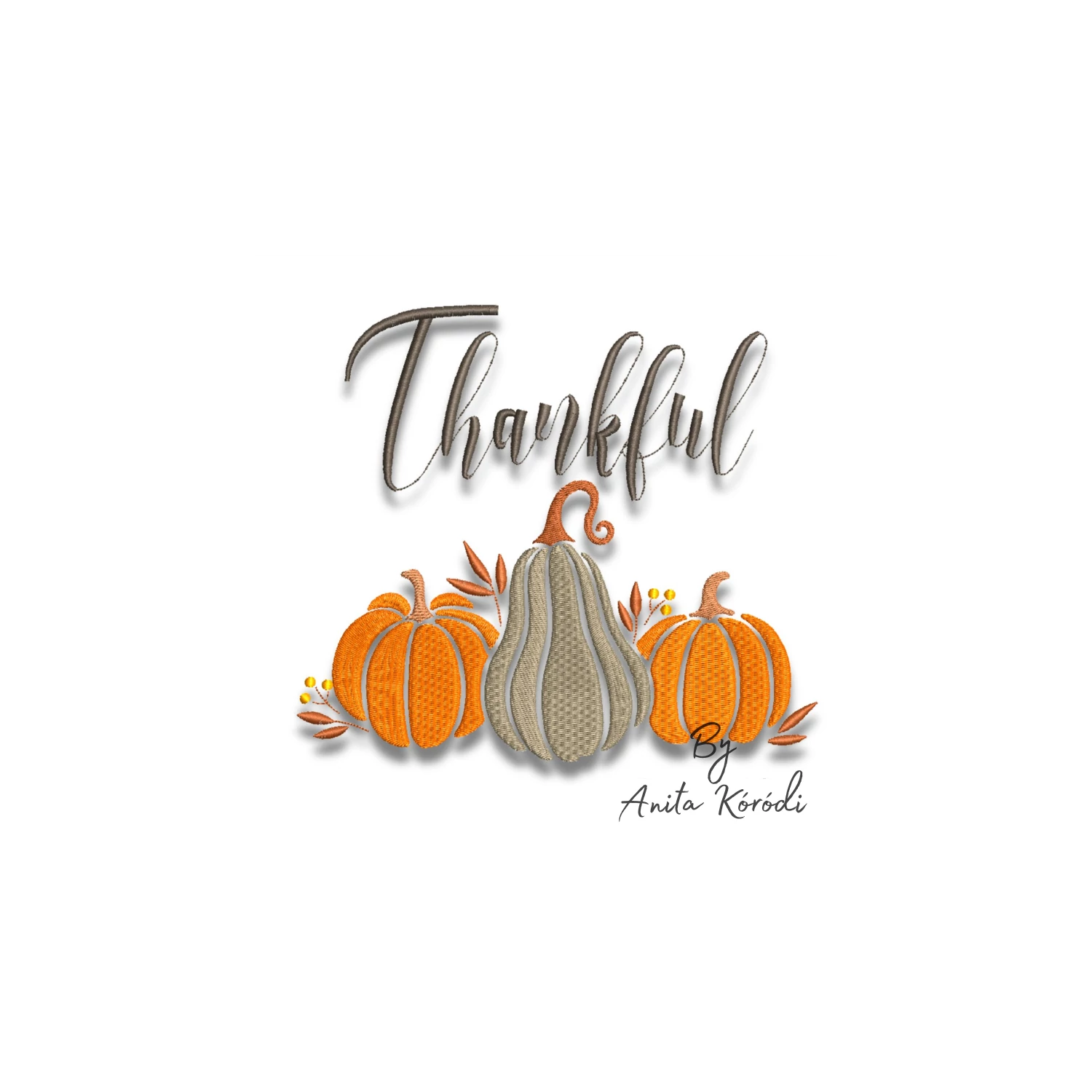 thankful embroidery