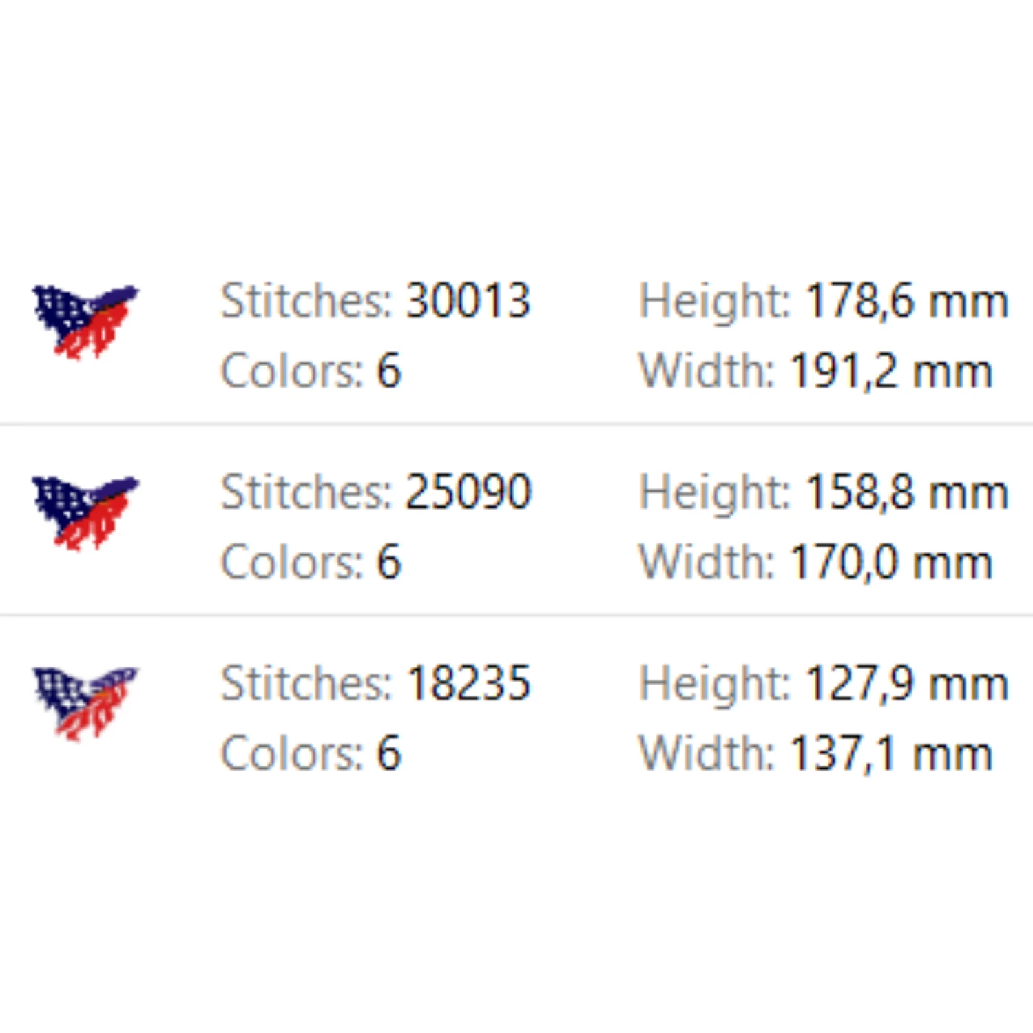 Patriotic American eagle machine embroidery design