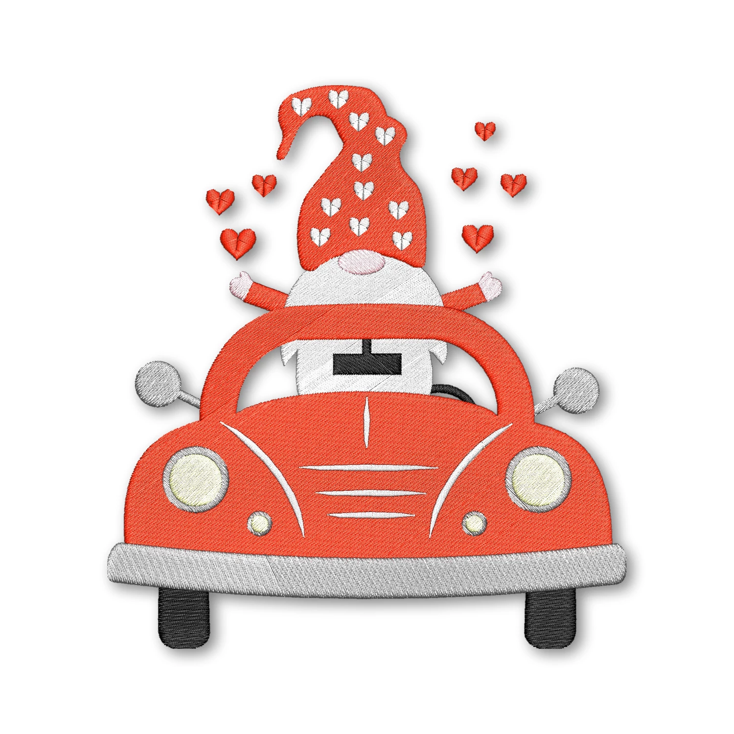 Valentine Gnome Car