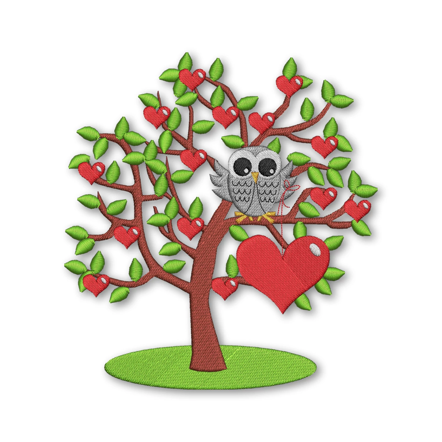 Valentines Day Tree and Owl