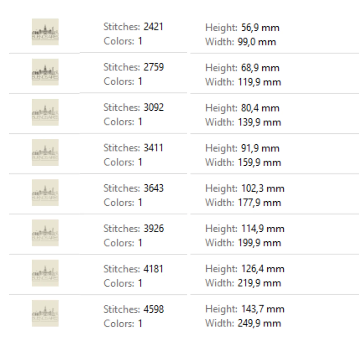 Buenos Aires embroidery