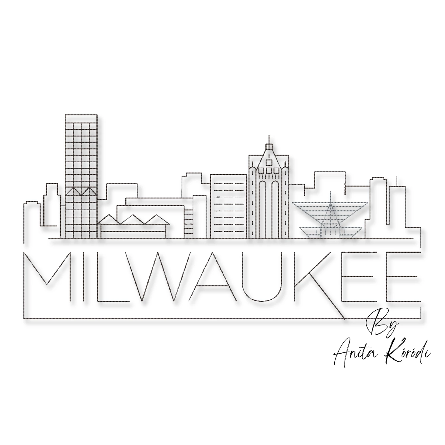 Milwaukee embroidery machine design