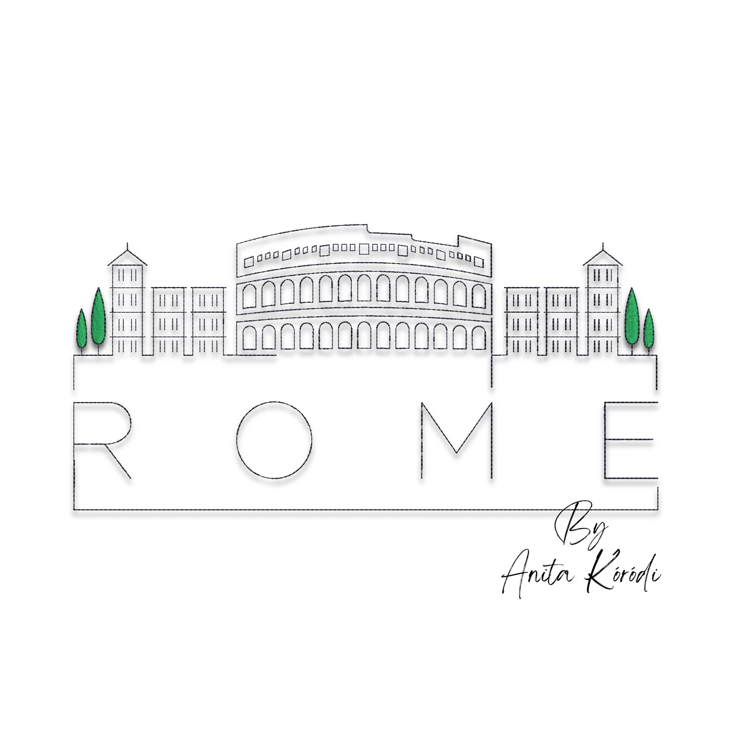 Rome embroidery