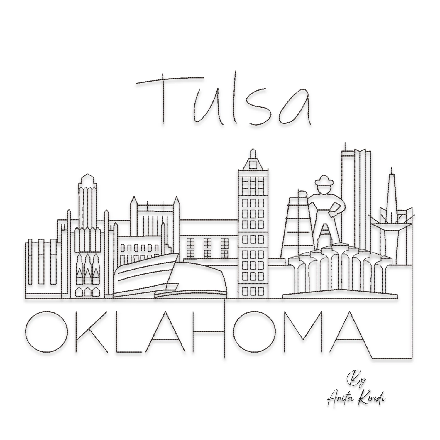 Tulsa, Oklahoma Skyline