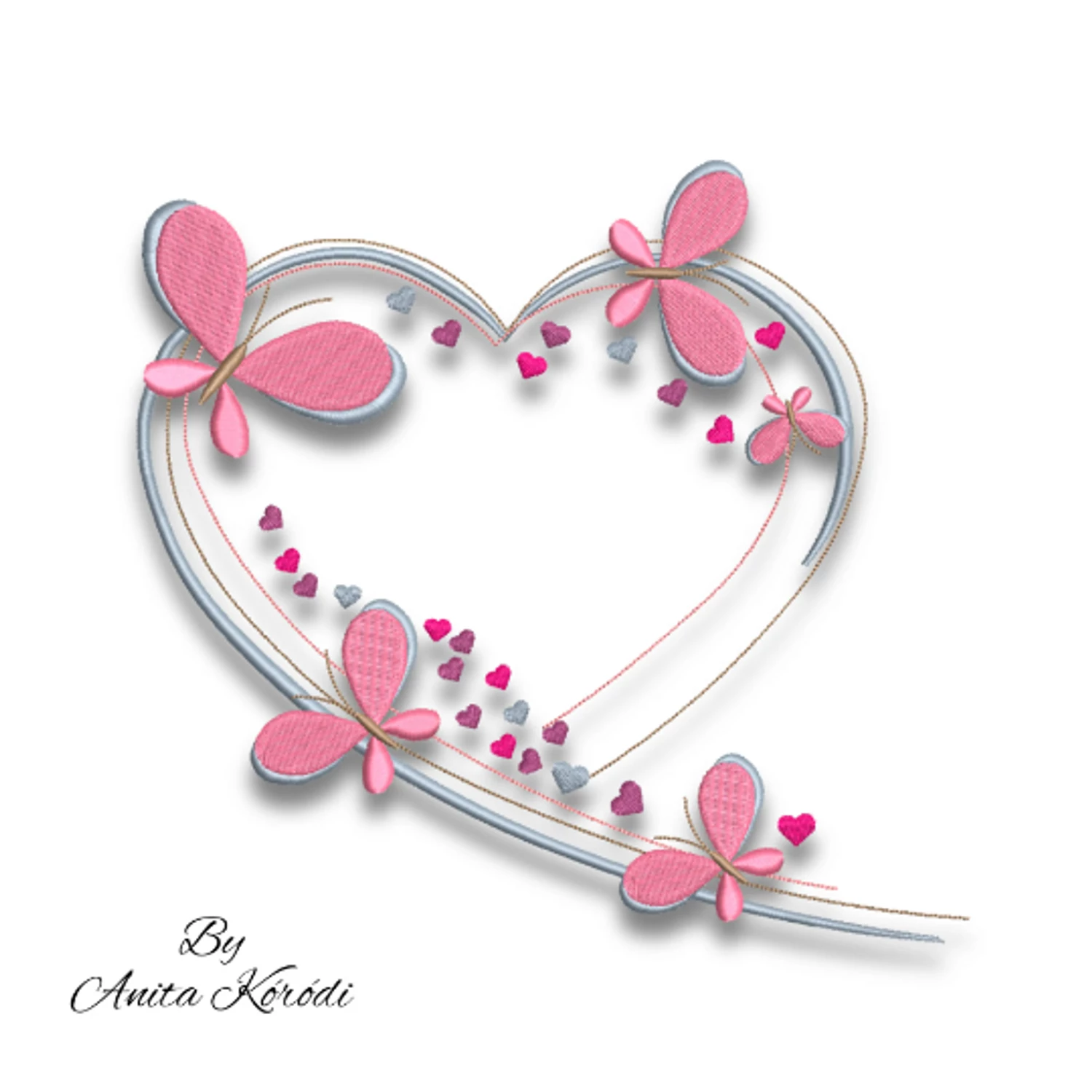 Heart butterfly