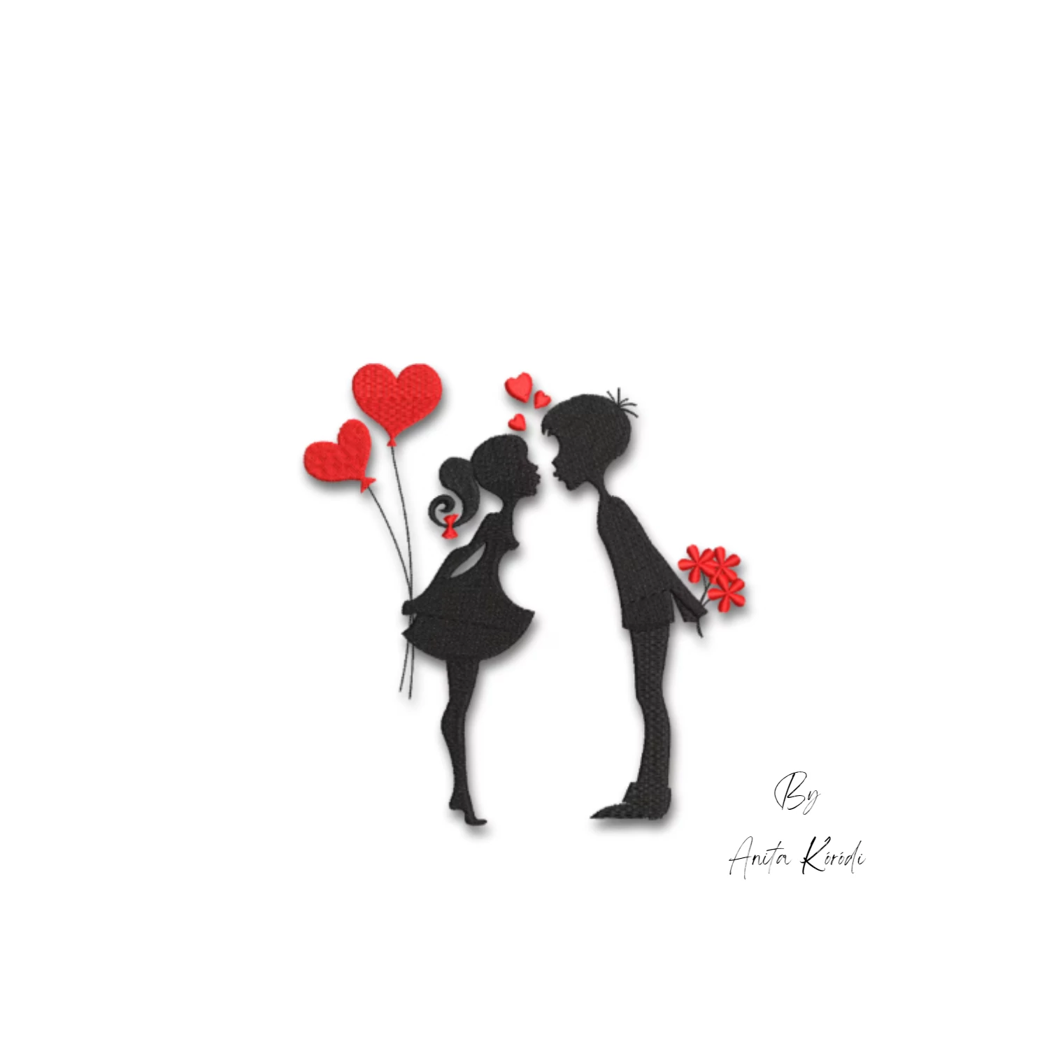 Love forever embroidery