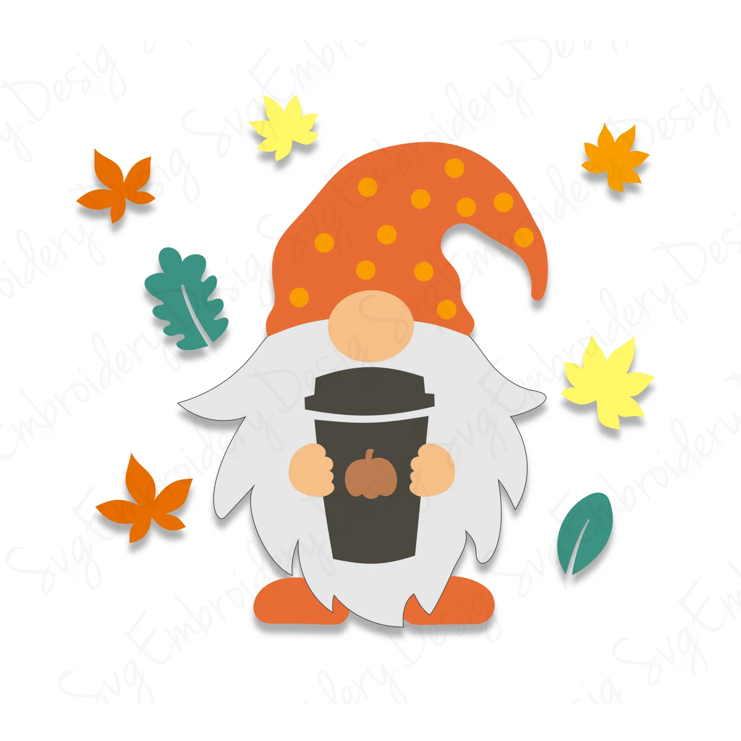 Gnome autumn Vector SVG