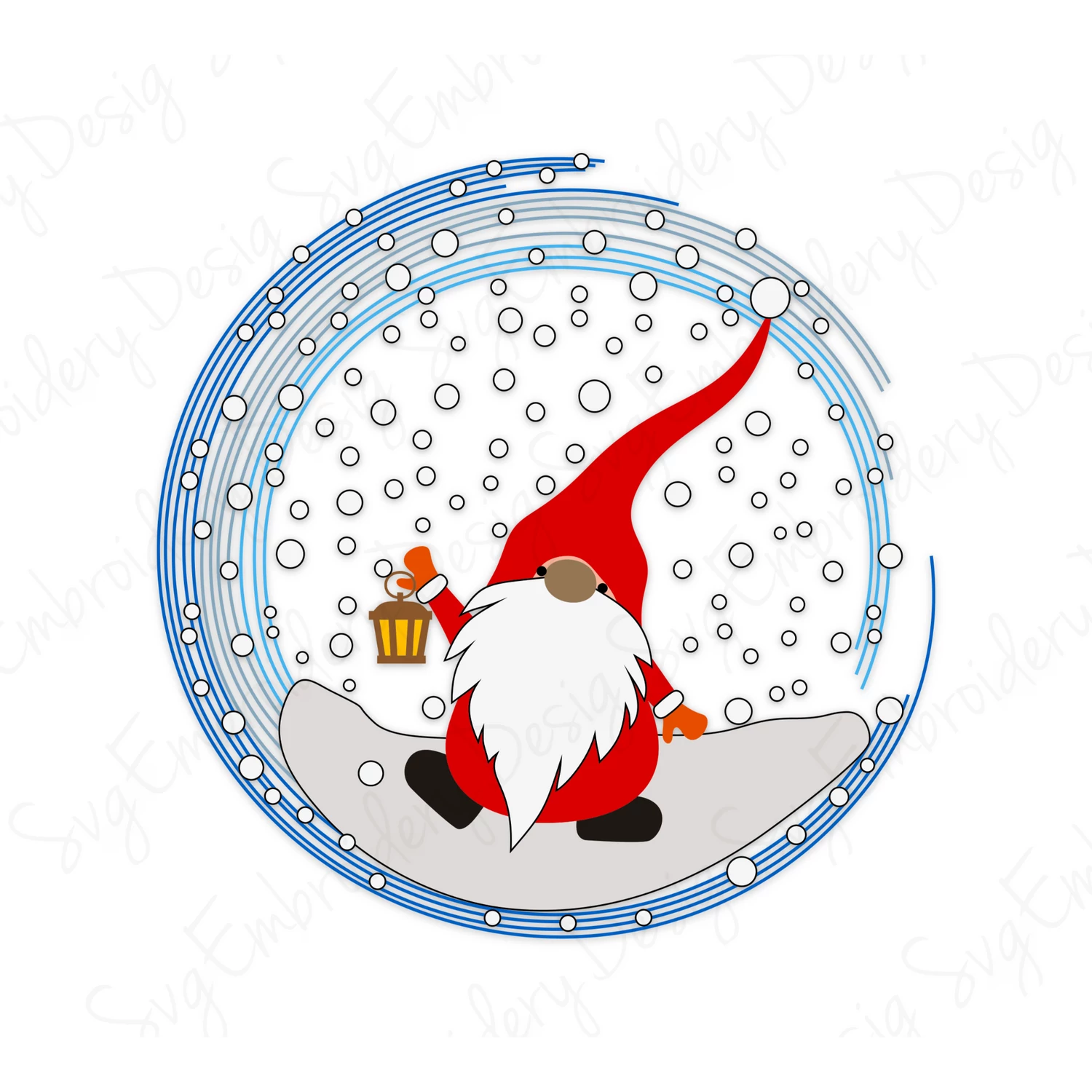 Gnome christmas Vector SVG