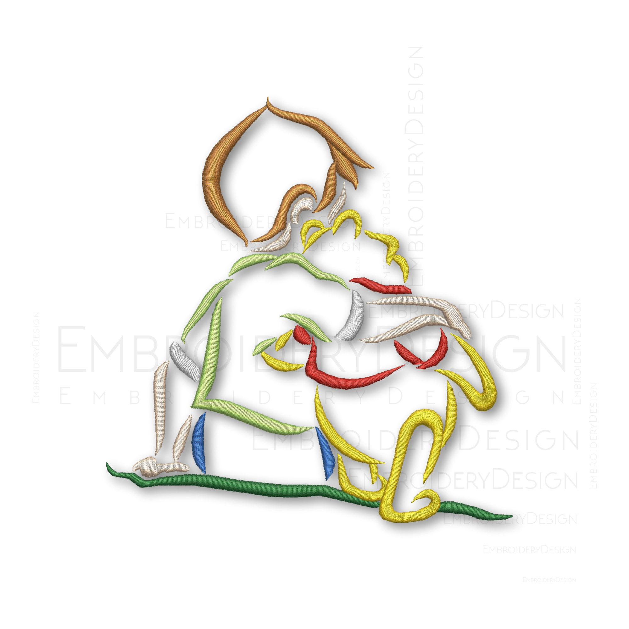Christopher Robin Winnie the Pooh - Anita Kóródi - SvgEmbroideryDesign