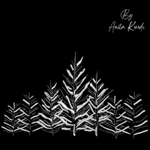 Winter forest Christmas trees embroidery design