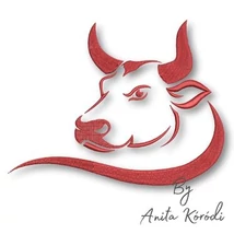 Bull embroidery