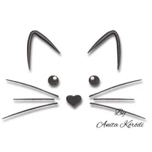 Cute cat embrodery