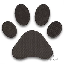 Paw print embroidery design dog paw machine embroidery file