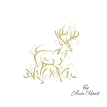 Christmas deer 02