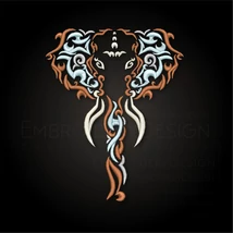 Elephant head mandala