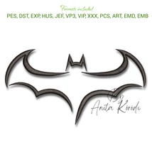 Batman embroidery