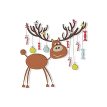 Christmas reindeer with gifts