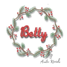 Christmas wreath embroidery design with pine branches and red berries