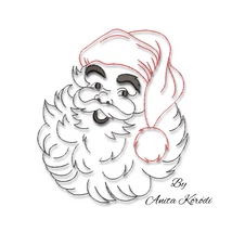 Santa Claus outline