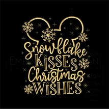 Snowflake kisses Christmas Wishes
