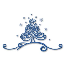 Christmas tree with snowflake