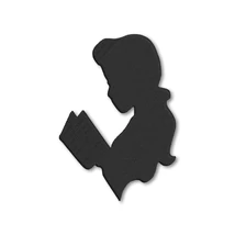 Belle reading Beauty and the Beast