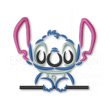 Lilo and Stitch Peeking Sketch