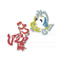 Little Mermaid Sebastian Fish Friend