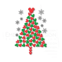 Mickey Head Christmas Tree Snowflake