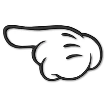 Mickey Mouse Hands Minnie Mouse Hands pointing