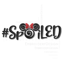 Disney hashtag Spoiled vacation Minnie mouse minnie head