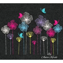 Meadow butterflies embroidery machine design