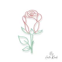 Rose outline 2