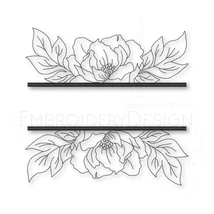 Roses ribbon Split monogram