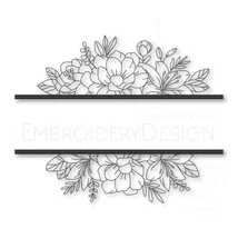 Split floral frame